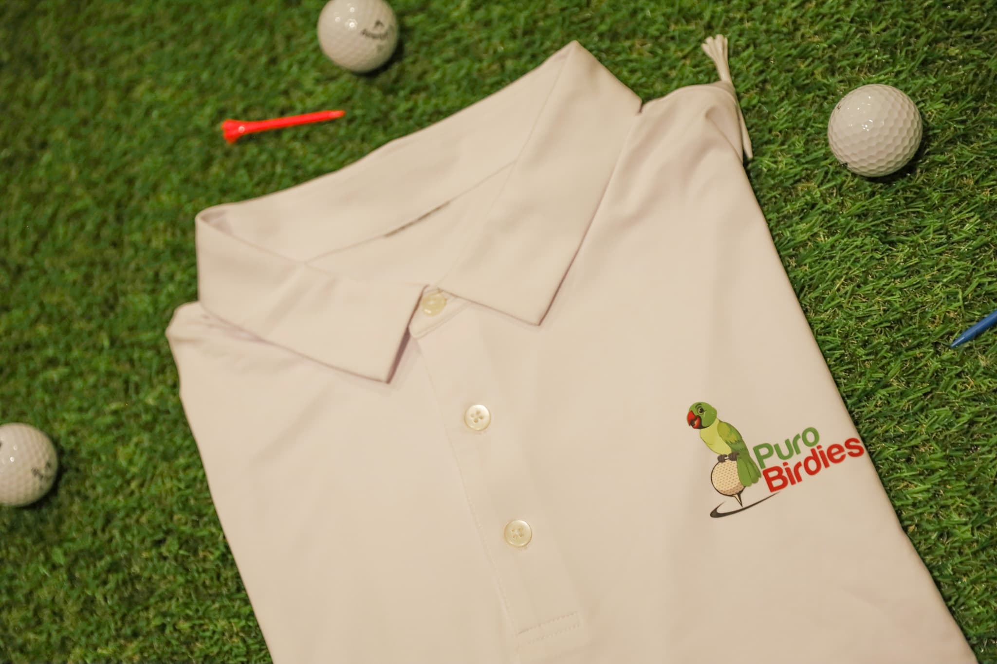 Puro Birdie Polo White - Image 1