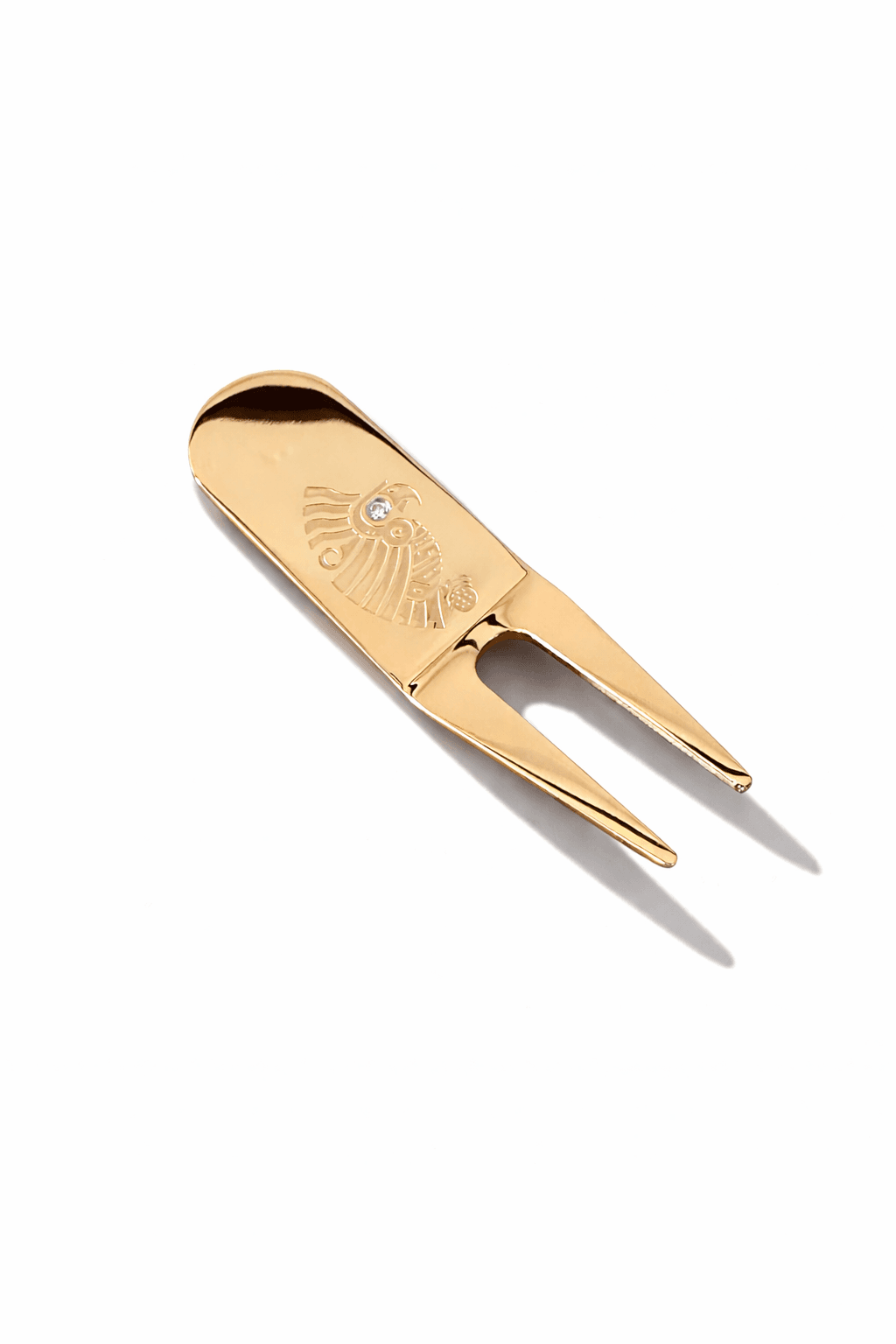 Diamond Paisa Divot 18kt Gold Plated - Image 1